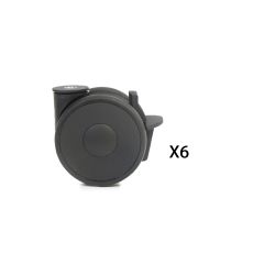 Kit 6 ruote 100mm 